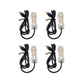 Flylin 4PCs 5V USB Aquarium Light Smal Decoration LED Lighting Lamp Aquarium Water Plant Light for Desktop Fish Tank Indoor Water Garden (White)